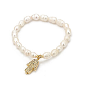 Elastische kralenarmband Hand van Fatima