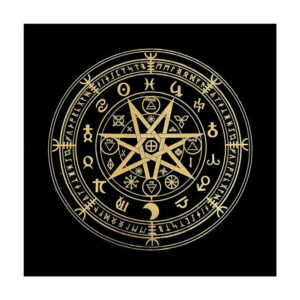 Tarot- en waarzegkleed sterrenbeelden en runen