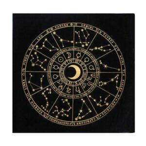 Tarot- en waarzegkleed sterrenbeelden met gouden maan