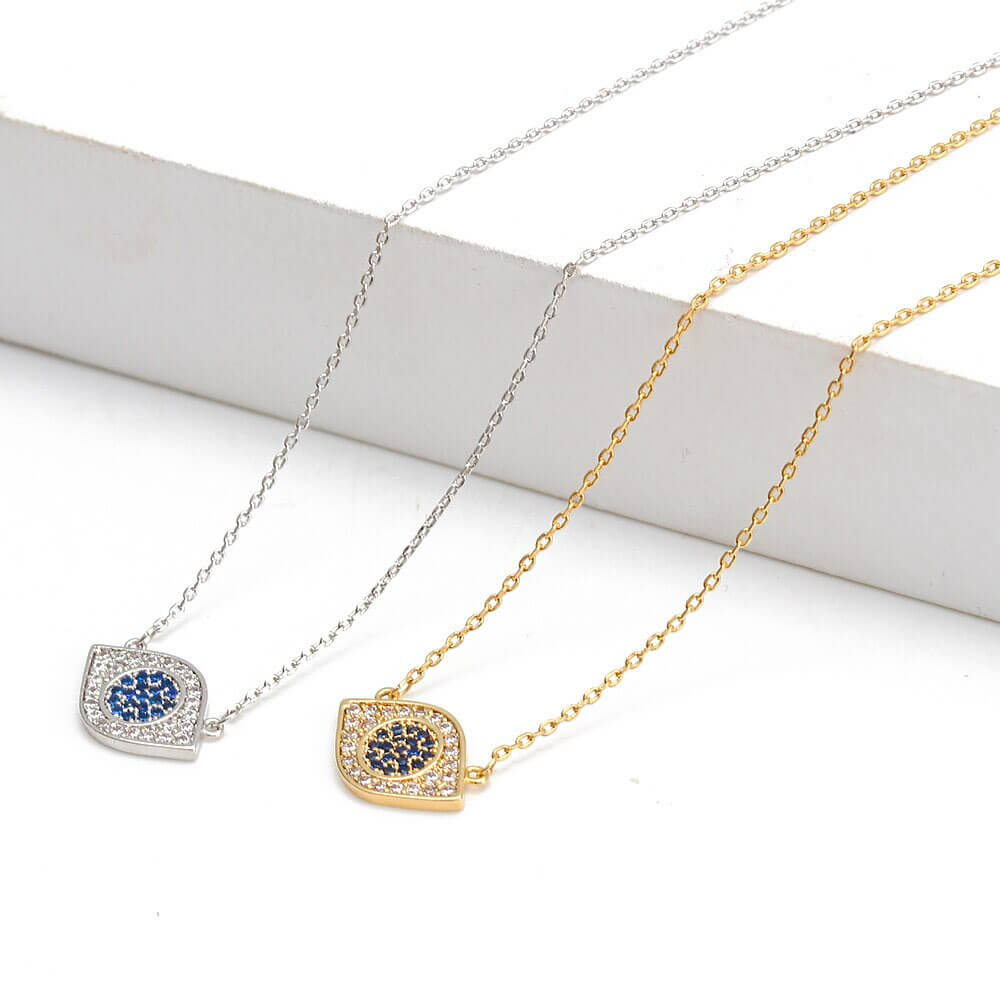 Ketting met hamsa-hanger, goudkleurig staal 4 Ketting met hamsa-hanger, goudkleurig staal - Afbeelding 4
