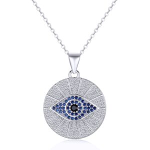 Ketting met hamsa-hanger, zilverkleurig staal